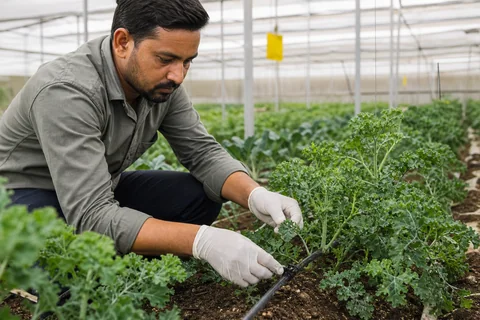 Careful crop and irrigation inspection in protected agriculture